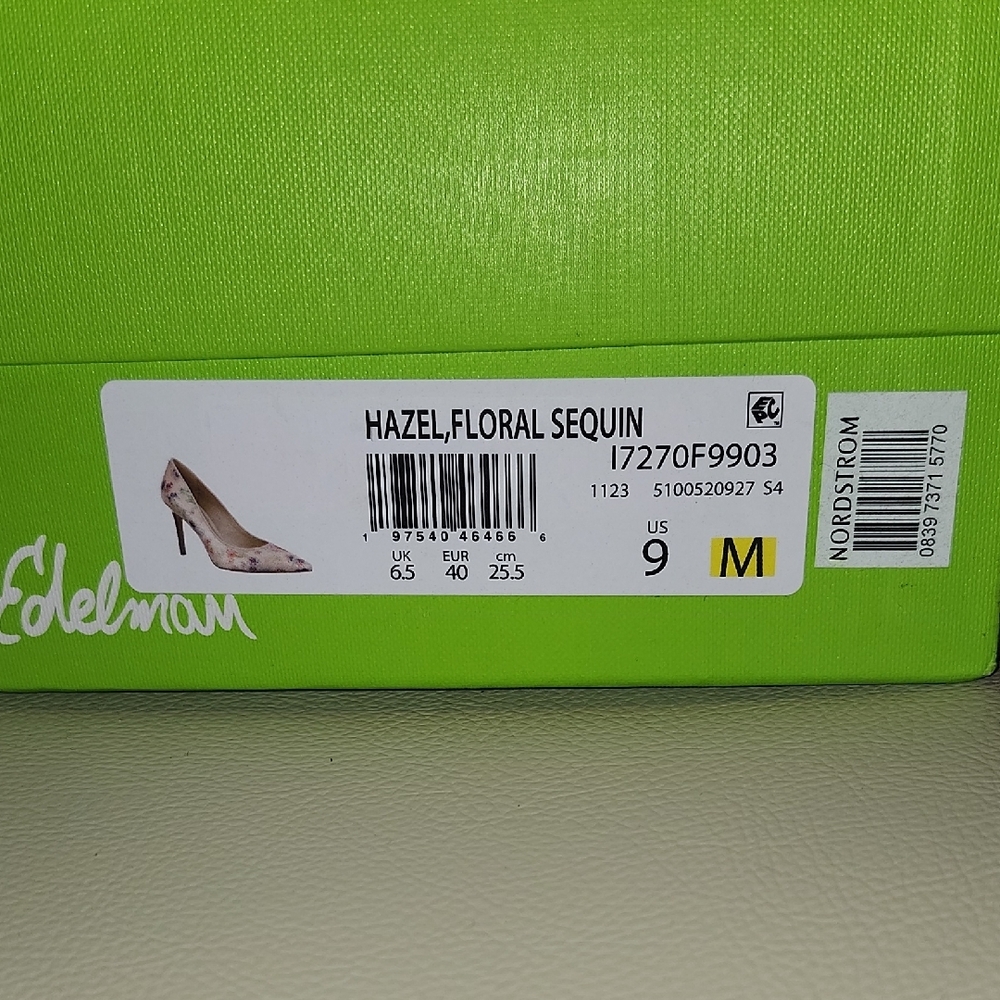 New - Sam Edelman "Hazel" Floral Sequin Heels - Picture 13 of 13
